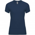 R04081R1-Bahrain sportowa koszulka damska z krótkim rękawem-Navy Blue s