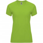 R04082X1-Bahrain sportowa koszulka damska z krótkim rękawem-Lime / Green Lime s