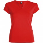 R65324I3-Belice koszulka damska z krótkim rękawem-Czerwony l