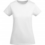 R66991Z1-Breda koszulka damska z krótkim rękawem-Biały s