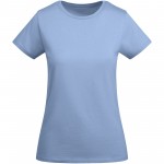 R66992H1-Breda koszulka damska z krótkim rękawem-Błękitny s