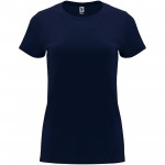 R66831R1-Capri koszulka damska z krótkim rękawem-Navy Blue s