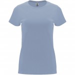 R66831W5-Capri koszulka damska z krótkim rękawem-Zen Blue 2xl