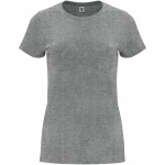 R66832U4-Capri koszulka damska z krótkim rękawem-Marl Grey xl