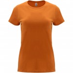 R66833I4-Capri koszulka damska z krótkim rękawem-Pomarańczowy xl
