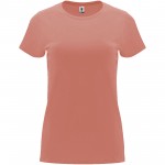R66833K3-Capri koszulka damska z krótkim rękawem-Clay Orange l