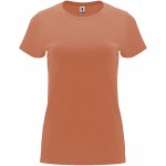 R66833M1-Capri koszulka damska z krótkim rękawem-Greek Orange s