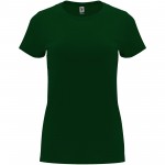 R66834Z5-Capri koszulka damska z krótkim rękawem-Butelkowa zieleń 2xl