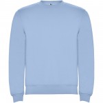 K10702HG-Ulan bluza unisex z zamkiem błyskawicznym na całej długości-Błękitny 7/8