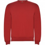 K10704IC-Ulan bluza unisex z zamkiem błyskawicznym na całej długości-Czerwony 3/4