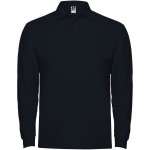 R66351R1-Estrella koszulka męska polo z długim rękawem-Navy Blue s
