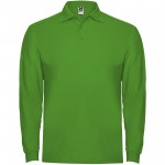 R66355C5-Estrella koszulka męska polo z długim rękawem-Grass Green 2xl