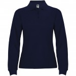 R66361R1-Estrella koszulka damska polo z długim rękawem-Navy Blue s
