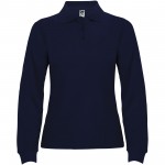 R66361R6-Estrella koszulka damska polo z długim rękawem-Navy Blue 3xl
