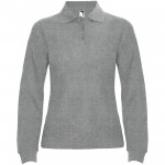 R66362U1-Estrella koszulka damska polo z długim rękawem-Marl Grey s