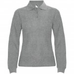 R66362U6-Estrella&nbsp;koszulka damska polo z długim rękawem-Marl Grey 3xl