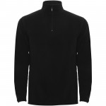 R10953O5-Himalaya męska kurtka polarowa z zamkiem 1/4-Czarny 2xl