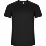 K04273OM-Imola sportowa koszulka dziecięca z krótkim rękawem-Czarny 12