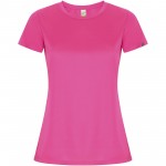R04284P2-Imola sportowa koszulka damska z krótkim rękawem-Pink Fluor m