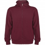 R64212P1-Montblanc bluza unisex z kapturem z suwakiem na całej długości-Garnet s