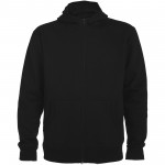 R64213O5-Montblanc bluza unisex z kapturem z suwakiem na całej długości-Czarny 2xl