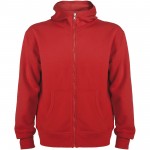 R64214I6-Montblanc&nbsp;bluza unisex z kapturem z suwakiem na całej długości-Czerwony 3xl