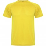 R04251B1-Montecarlo sportowa koszulka męska z krótkim rękawem-Żółty s