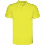 R04041C3-Monzha sportowa koszulka męska polo z krótkim rękawem-Fluor Yellow l