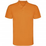 R04043L3-Monzha sportowa koszulka męska polo z krótkim rękawem-Fluor Orange l