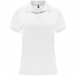 R04101Z5-Monzha sportowa koszulka damska polo z krótkim rękawem-Biały 2xl