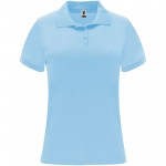 R04102H1-Monzha sportowa koszulka damska polo z krótkim rękawem-Błękitny s