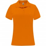 R04103L2-Monzha sportowa koszulka damska polo z krótkim rękawem-Fluor Orange m