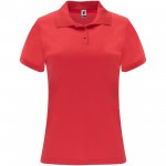 R04104I4-Monzha sportowa koszulka damska polo z krótkim rękawem-Czerwony xl