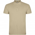 R66381H2-Star&nbsp;koszulka męska polo z kr&oacute;tkim rękawem-Piaskowy m