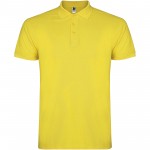 K66381BC-Star koszulka dziecięca polo z krótkim rękawem-Żółty 3/4