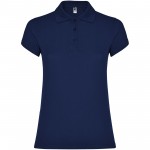 R66341R1-Star koszulka damska polo z krótkim rękawem-Navy Blue s
