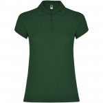 R66344Z5-Star koszulka damska polo z krótkim rękawem-Butelkowa zieleń 2xl