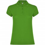 R66345C6-Star koszulka damska polo z krótkim rękawem-Grass Green 3xl