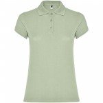 R66345Q3-Star koszulka damska polo z krótkim rękawem-Mist Green l
