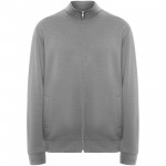 R64392U1-Ulan bluza unisex z zamkiem błyskawicznym na całej długości-Marl Grey s
