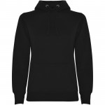 R10683O3-Urban damska bluza z kapturem-Czarny l