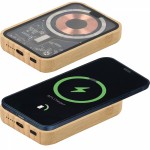 Powerbank z ładowarką indukcyjną i nadrukiem logo