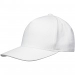 37541010-Onyx 5-panelowa czapka Aware™ z daszkiem z recyklingu-Biały