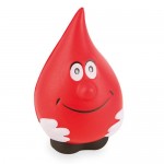 CE-035-RO-Antystres uśmiechnięta kropla krwi-czerwony
