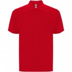 R66074I5-Centauro Premium koszulka polo unisex z krótkim rękawem-Czerwony 2xl