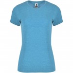 R66614V5-Fox koszulka damska z krótkim rękawem-Heather Turquoise 2xl