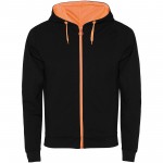R1105A75-Fuji bluza unisex-Czarny, Fluor Orange 2xl