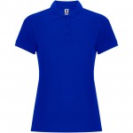 R66444T6-Pegaso Premium koszulka damska polo z krótkim rękawem-Niebieski 3xl