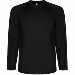 K04153OM-Montecarlo long sleeve kids sports t-shirt-Czarny 12