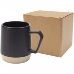 10085590-Dolce kubek ceramiczny o pojemności 300 ml z matowym wykończeniem-Czarny